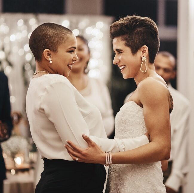 Brautpaar Bräute LGBTQ Hochzeit