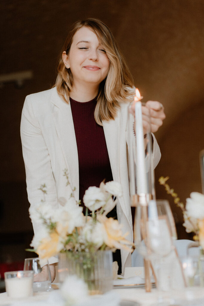 Weddingplanner Hamburg Hochzeitstisch Kerze